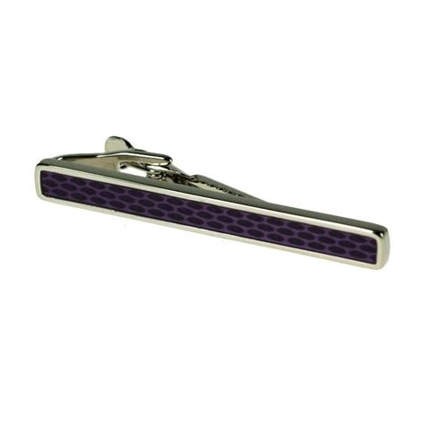 Purple Rhodium Tie Bar From Ties Planet Uk
