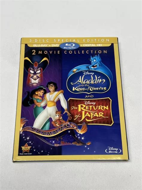 Aladdin The King Of Thieves And Return Of Jafar 2016 Blu Ray Dvd 3 Disc Set 1735 Picclick