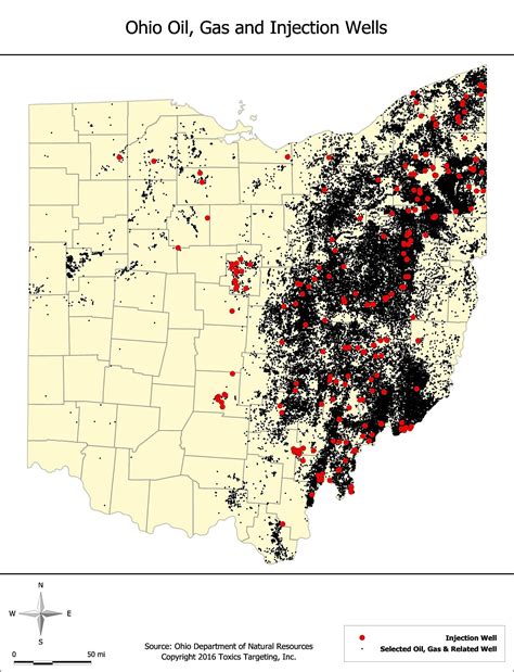 Selected States Oil Gas And Injection Wells Maps Toxics Targeting