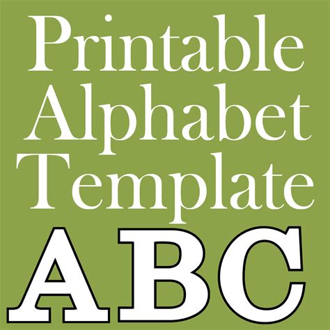 But often even pdfs that allow you to get out ascii text just fine will mangle everything that is not ascii. Free Alphabet Letter Templates to Print and Cut Out - Make Breaks