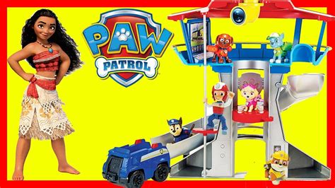 Paw Patrol Skye Saves Moana And Maui In Play Doh Swimming Pool Playset