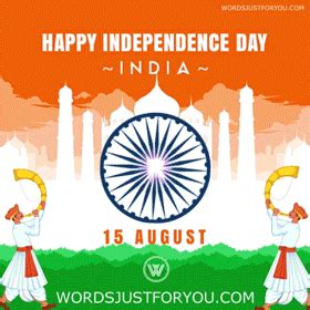 The process triggered one of the largest migrations in human history as millions of people fled their homes and tens of thousands died. Happy Independence Day India Gif - 6480 | Words Just for ...