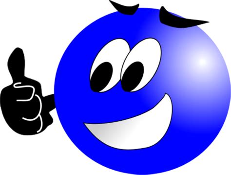 Smiley Face With Mustache And Thumbs Up Clipart Panda