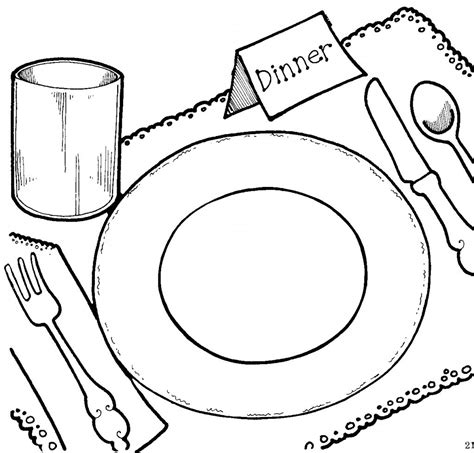 Dinner Plate Drawing At Getdrawings Free Download