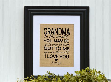 And if she's not expecting a card, then whether your grandma is turning 100 or is 99 going on 13, we have message ideas for you to tell her how much you love her and maybe even make. Grandmother Gift, Unique Gift Idea, Grandma Birthday Gift ...