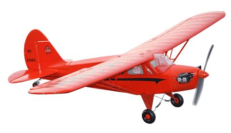 Freewing Piper J 5 Cub Cruiser 1100mm43inch Electric Rc Plane Red Kit