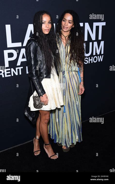 Lisa Bonet And Zoe Kravitz Attending The Saint Laurent Event Held At The