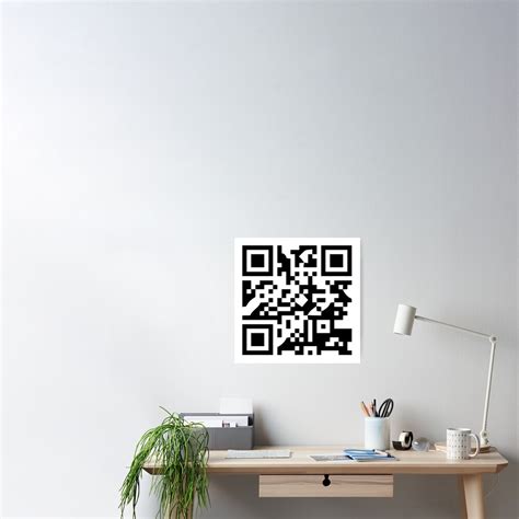 Rick Astley Rick Rolled QR Code Poster By Acquiesce13 Redbubble