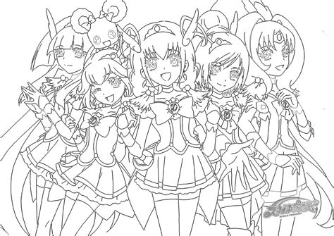 Glitter Force Free Printable Coloring Pages Lautigamu