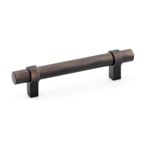 Richelieu Hardware Contemporary 3 25 32 In 96 Mm Brushed Oil Rubbed Bronze Cabinet Pull