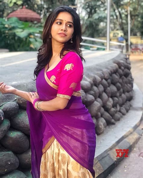 Actress Nabha Natesh Hot Stills In Half Saree Social News Xyz South