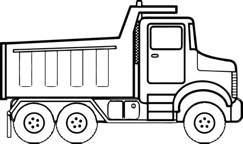 coloring page truck printable coloring