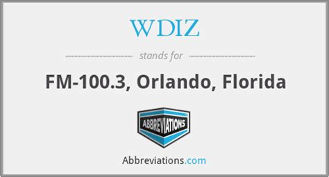 Wdiz Fm 1003 Orlando Florida