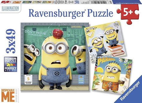 Ravensburger Despicable Me Drie Puzzels Van 49 Stukjes Kinderpuzzel