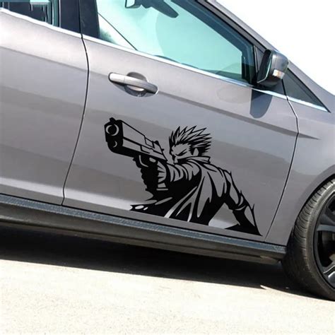cool shooting decoration car sticker car side door window hood decor refit stickers and decals