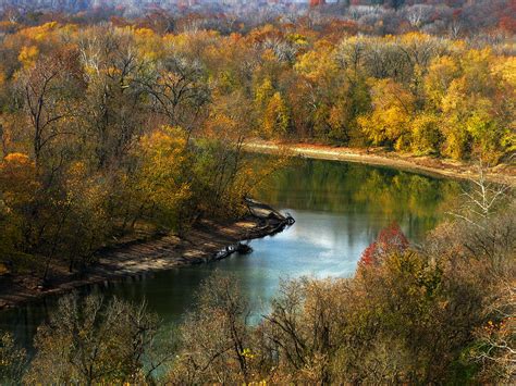 Meramec River Bend At Castlewood State Park Photograph By Greg Matchick