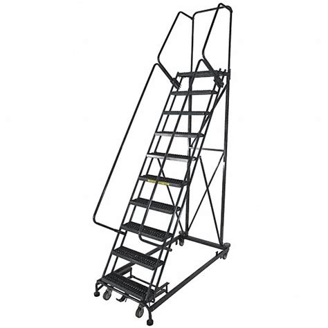 Ballymore Rolling Ladder 110 In Platform Ht 14 In Platform Dp 24 In