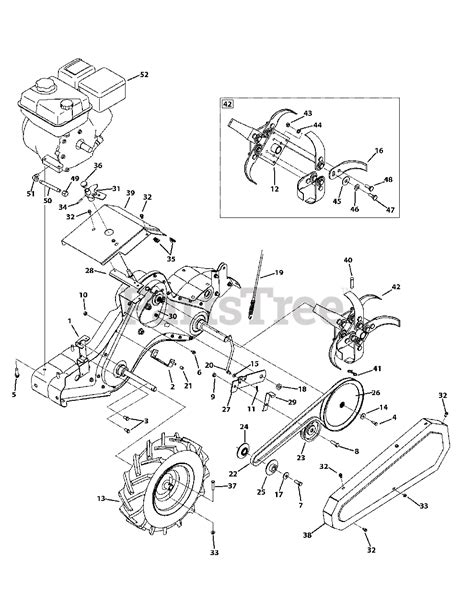 Craftsman Tiller Parts Diagram Diagramwirings