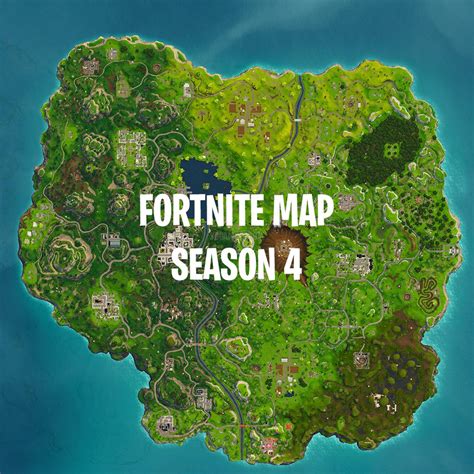 One of the big parts of every season of fortnite is the pretty large changes to the map that happen. Fortnite Battle Royale Map - Season 4