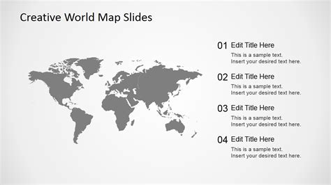 Free Creative World Map Slides For Powerpoint Slidemodel