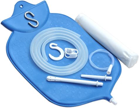 Amazon Com Healthgoodsin The Perfect Enema Bag Kit In Blue Color For Colon Cleansing With