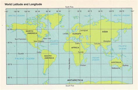 Political Map With Latitude And Longitude