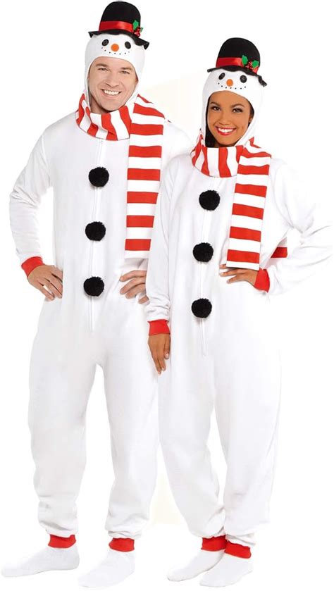 Buy Wizland Adult Snowman Onesie Mens And Womens Matching Pajamas Adult Snowman Xmas Costume