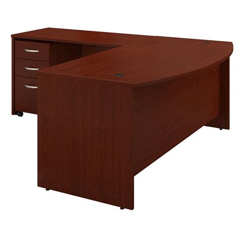 Bush Business Furniture Series C 72w Bow Front L Shaped Desk With 48w