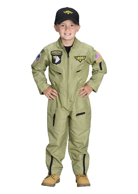 Armed Forces Pilot Toddler Boys Costume Professional Costumes