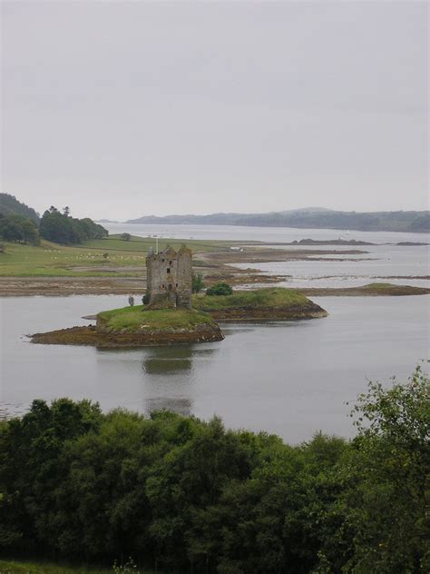Castle Stalker Is A Four Storey Tower House Or Keep Picturesquely Set