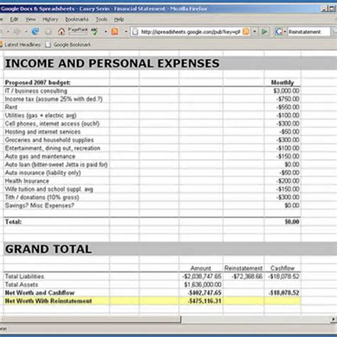 Income And Expenditure Template For Small Business Expense Spreadsheet
