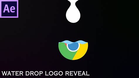 After Effects Tutorial Create Water Drop Logo Reveal 125 Youtube
