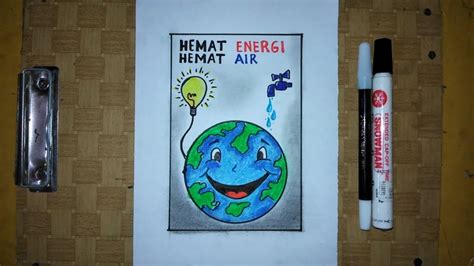Gambar poster bertema hemat energi. Gambar Poster Hemat Energi Air - Besar