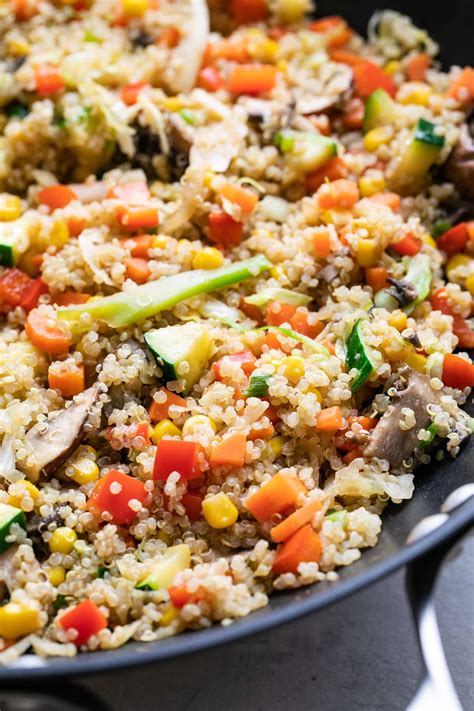 Quinoa Fried Rice Healthy Min Recipe The Simple Veganista