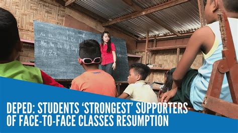 Deped Students ‘strongest Supporters Of Face To Face Classes
