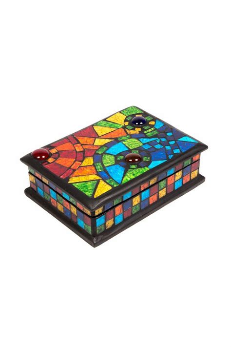 Mosaic Jewellery Box Love How Colourful This Is Jewelry Rings