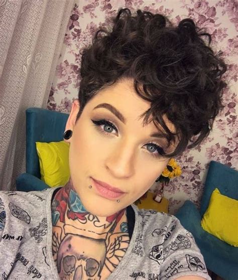 You may indulge in a variety of pixie hairstyles with slicked back or tousled hair, try short pixie hairstyles for curly hair, asymmetrical vintage 'dos or funky faux hawks. curly_asymmetrical_haircut_15 - Short Hairstyles 2019