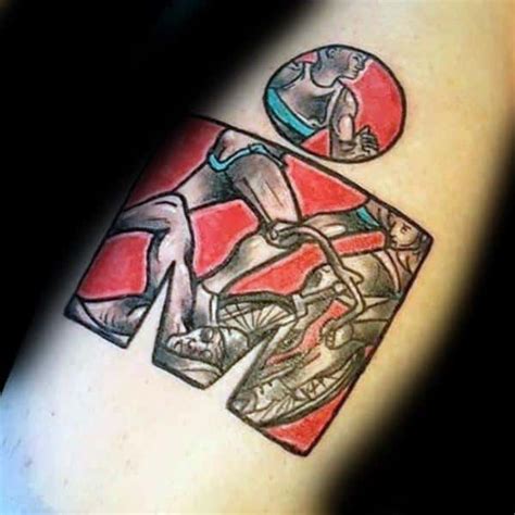 80 Ironman Tattoo Designs For Men - Triathlon Ink Ideas