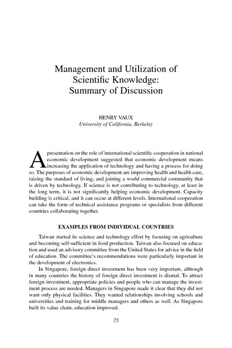 A scientific literature review is not: Management and Utilization of Scientific Knowledge ...