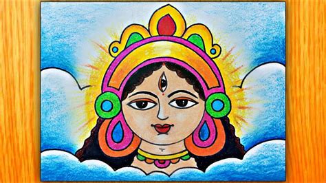 How To Draw Maa Durga Face Step By Step For Beginners Easy Durga Maa