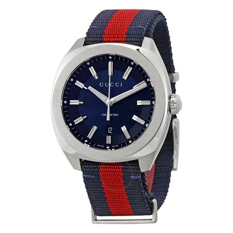 Gucci Pre Owned Gucci Gg2570 Blue Dial Mens Watch Ya142304