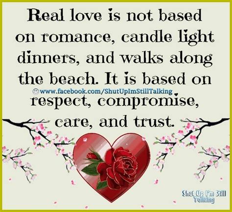 Just because you're in a relationship doesn't mean there is true love present. Real Love Is Based On Respect Compromise And Trust ...