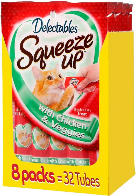 Hartz Delectables Squeeze Up Chicken And Veggie Lickable Cat Treats 32
