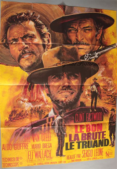 The Good The Bad And The Ugly Original Vintage Film Poster Original