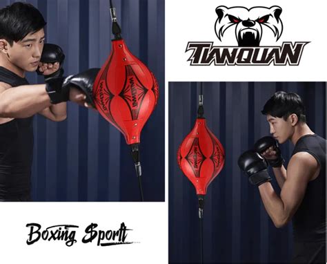 Double End Muay Thai Boxing Punching Bag Speed Ball Punch Training Fitness Th