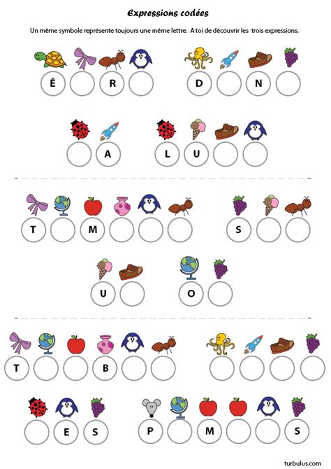 Si vous recherchez des jeux hors ligne qui contribuent à anamnesis: Expressions codées - Turbulus, jeux pour enfants