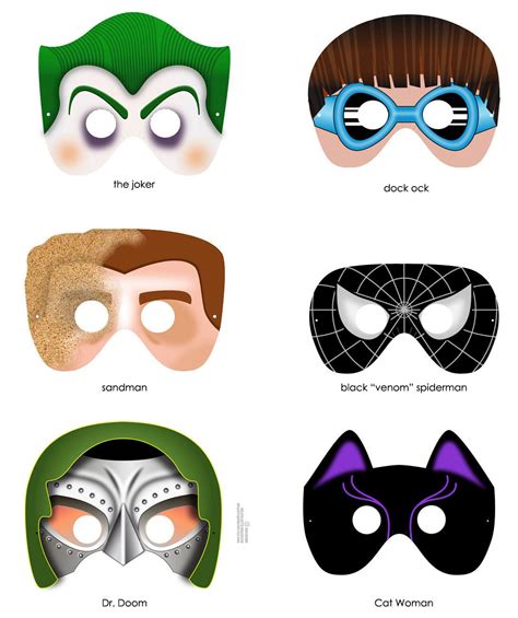 How to make a printable superhero mask. Pin on Party Ideas
