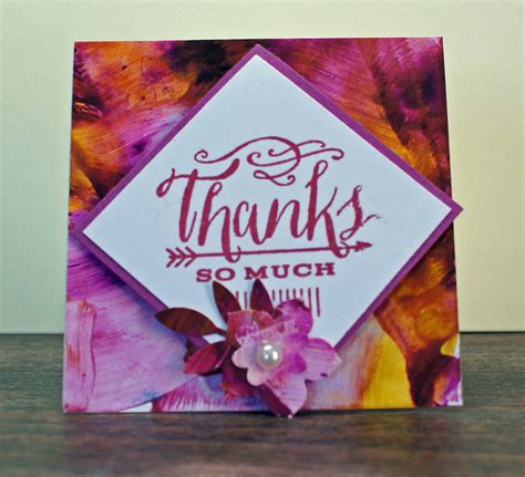 Ctmh Note Card You Mean The World To Me Alcohol Ink Background You