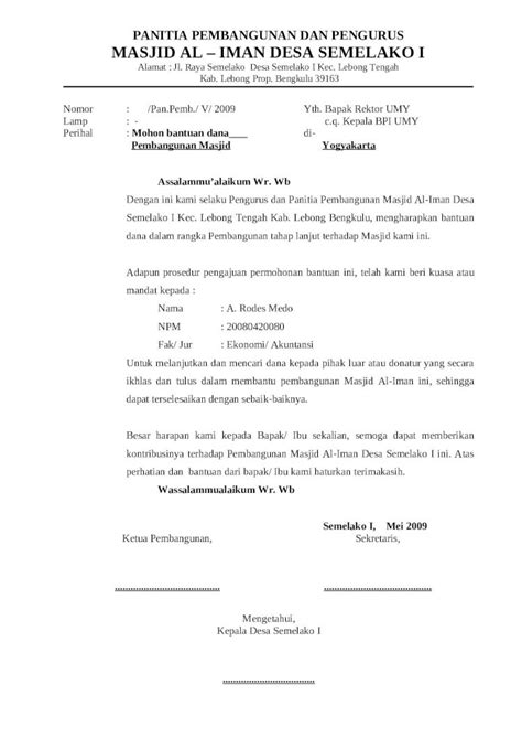 Doc Contoh Surat Masjid Dokumentips