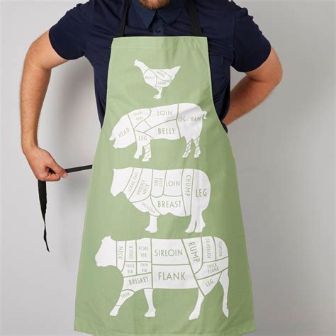 Butcher Meat Cuts Kitchen Apron Foodie T Chef Apron Etsy